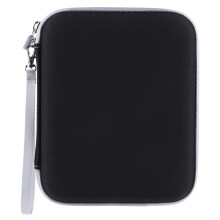 Tarjetero con Cremallera, 80 Compartimentos para Tarjetas Yoto, Carpeta Blanda, Miniestuche Negro.
