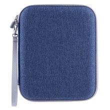 Tarjetero con Cremallera, 80 Compartimentos para Tarjetas Yoto, Carpeta Blanda, Miniestuche Azul.