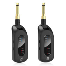 Sistema Audio Wireless per Chitarra A 5,8 GHz, Trasmettitore e Ricevitore Ricaricabili, Parti per Chitarra Elettrica e Basso, Accessori per Chitarra