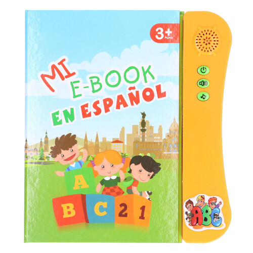 Libro electrónico sonoro naranja 3xAA 25x22.5x2.5cm 1