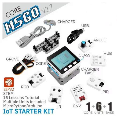 Voor M5Stack M5GO IoT  Kit V2.7 met ESP32, Meerdere Modules, Sensoren en Displayverbeterde  Home-Automatisering 1