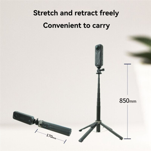Selfie Stick con Asta di Prolunga per Telecomando Wireless per Telefono/per  X5/X4/X3/per  13 12 Action Camera 2