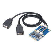 USB 2.0 2-Port PCI-E Express-Karte mit Stromanschluss PCI-E PCI Express auf Dual USB Adapter USB-Konverter