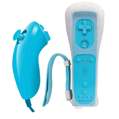 Gamepad  per Console  /  U, Telecomando Wireless con Motion , Nunchuck e Cinturino da Polso e