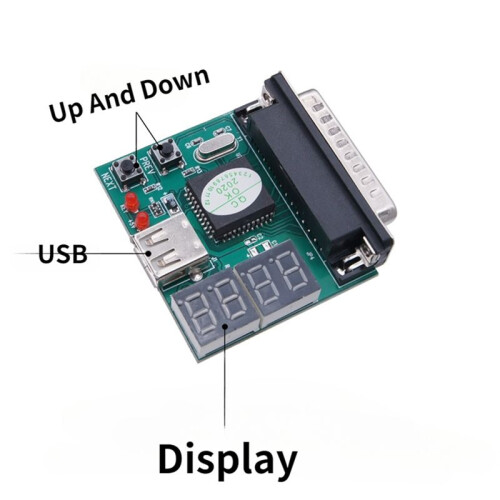 Computer Fault Test Card Motherboard Diagnostic Card Notebook Four-Bit Detection USB Power Supply Error Detection 1