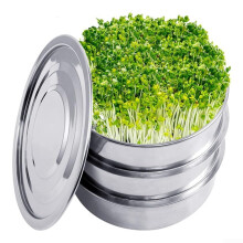 Stainless Steel Sprouting Tray Stackable Seed Sprouter for Indoor Microgreens and Sprouts Growing