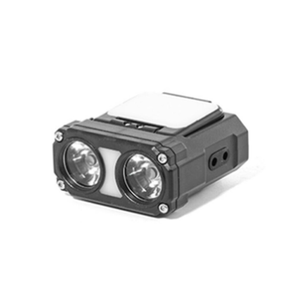 Dual Hat Clip Cap Led Headlamp Sensor Head Usb Rechargeable Adjustable Angle Camping Headlamp Light 6033112456759