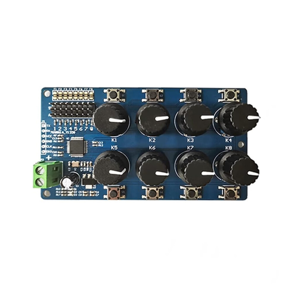 8 Channel Servo Controller Debugging Board With Manual Knob Serial Communication Interfaces For Robotics 9199774075183