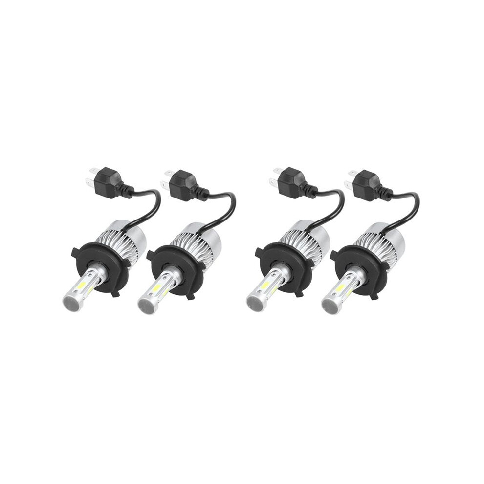 2Pair S2 H4 72W 8000Lm Led Headlight Car Hi/Lo Auto Bulbs 6000K White 6031041029662