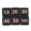 24pcs Acrylic D6 Polyhedral Dice 14mm Waterproof Balanced for Table Games 5