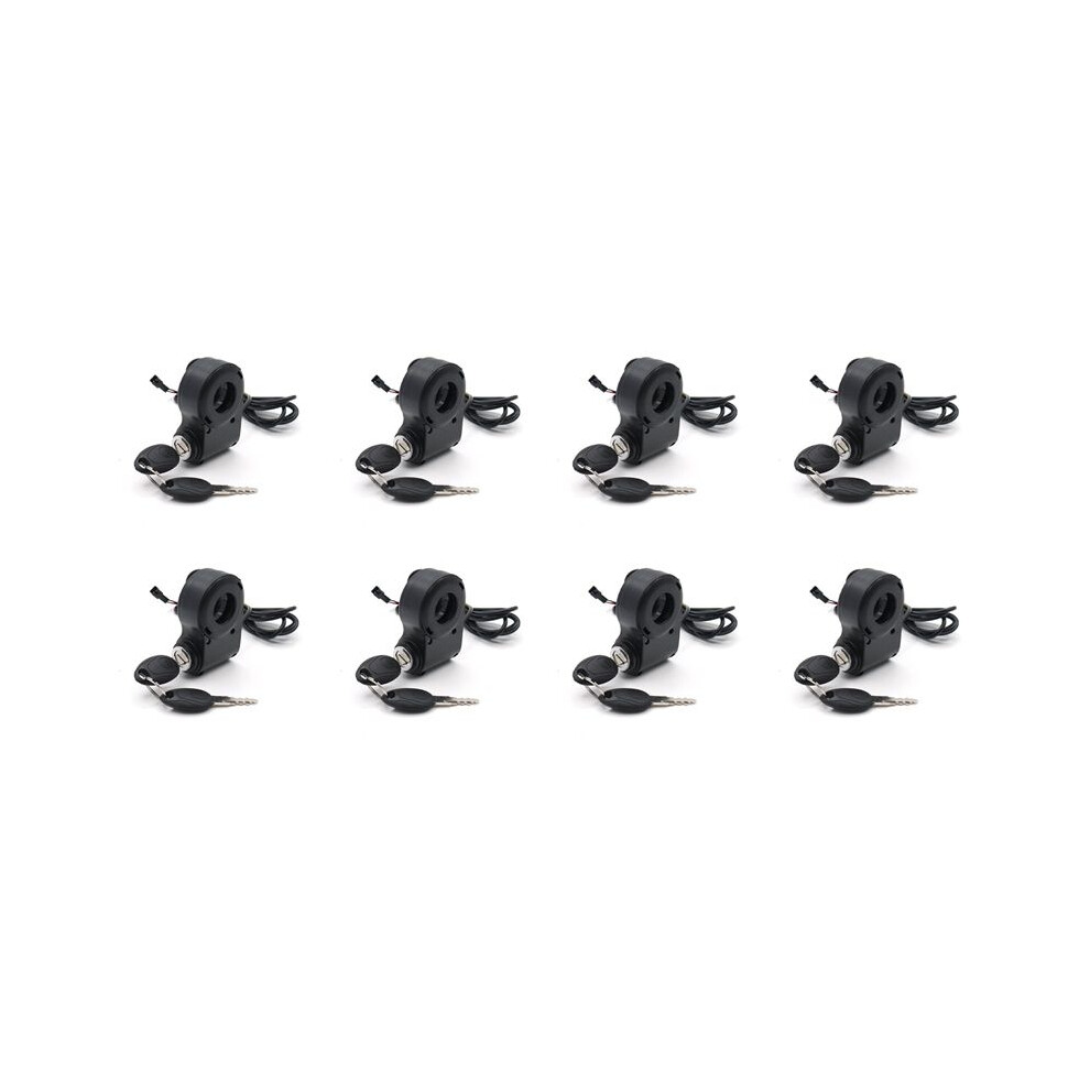 8X E-Bike Lgnition Lock Key Thumb Throttle Power For M4 M5/Xiao Mi M365 Universal Black 6031918711911