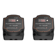 2X Dual Battery Isolator 12V 140A Digital Voltage Sensitive Relay VSR Split Charge för Campers Car RV Marine Truck