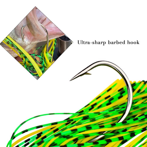 Δόλωμα Spinnerbait για ψάρεμα με σπινθήρα για λαβράκι, πέστροφα, λούτσο, σολομό, walleye, 2
