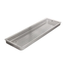 Stainless Steel Beer Drip Tray with Drain Holes, AntiRust for Home Bar, Kitchen and Outdoor Use