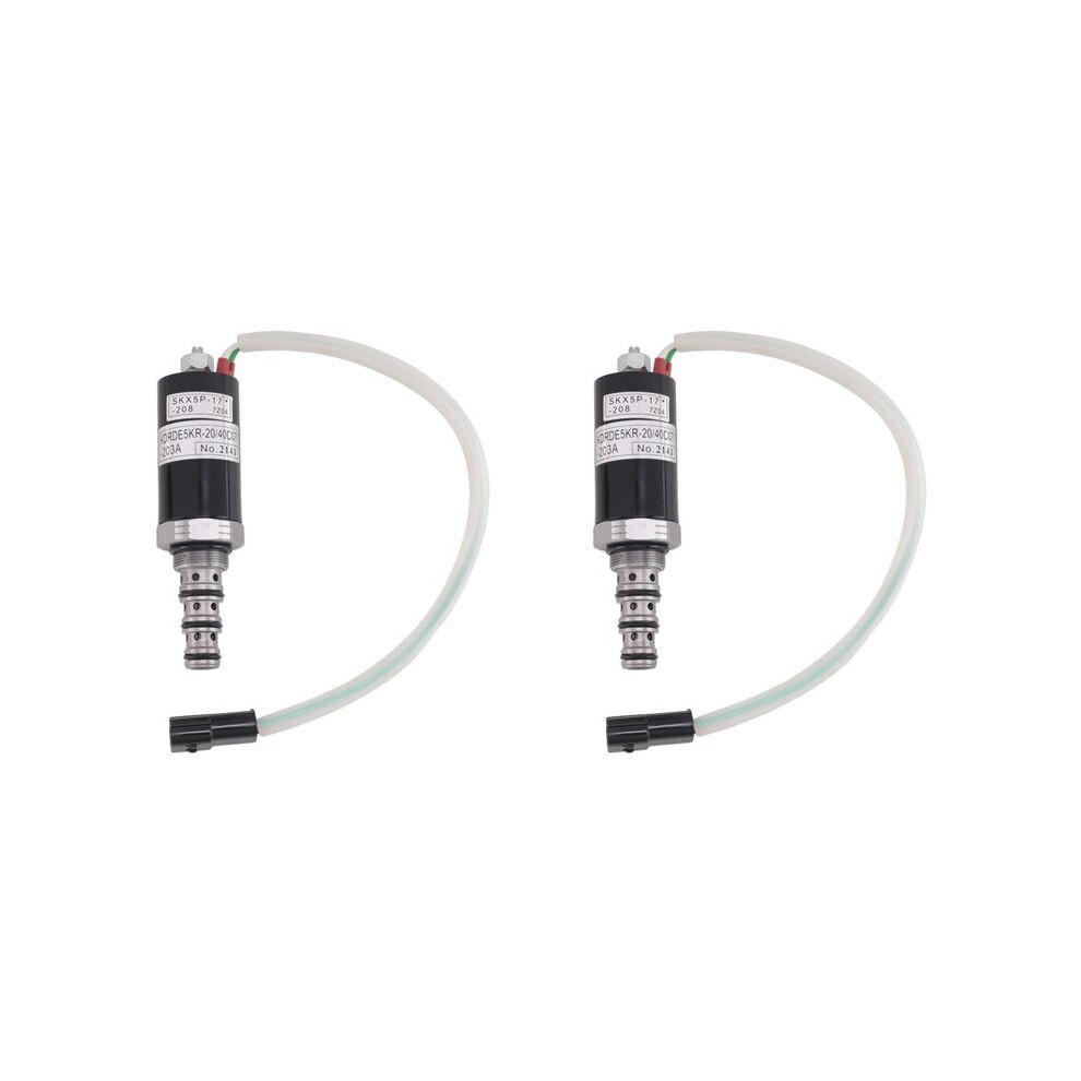 2X Excavator Solenoid Valve 40C07-203A Kdrde5k-20 For Kobelco Excavator Sk60-3 Sk200-6E Sk230-6E Sk200-8 Sk120 Sk135 6132083852994