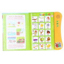 Animal Fruit Numbers Learning Electronic Sound Book in Spanish for Kids