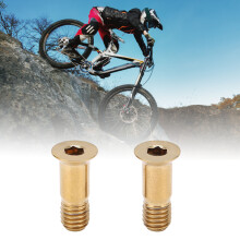 Titanium Alloy Rear Derailleur Guide Wheel Screw M5x14.2mm Gold for Bike