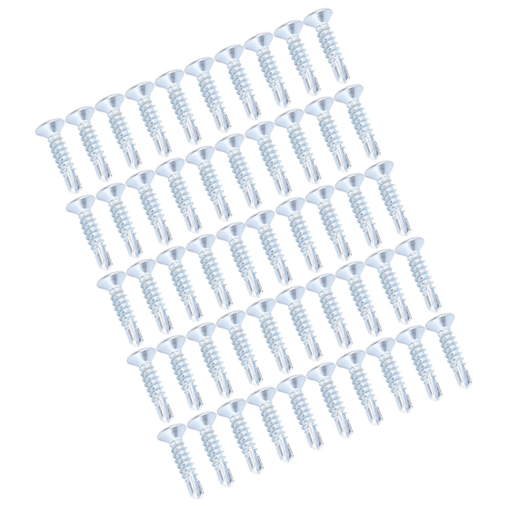Fastener Set 50Pcs Self Drilling Screws Carbon Steel Cross Head 4.2X19mm 4231375612475