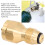 Propane Tank Refill Adapter 1LB Solid Brass Universal Mini for Small Bottles 6
