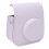 Capa protetora para câmera instantânea em couro PU, compatível com Instax Mini. Design com aba, interior macio em microfibra que não risca e 4