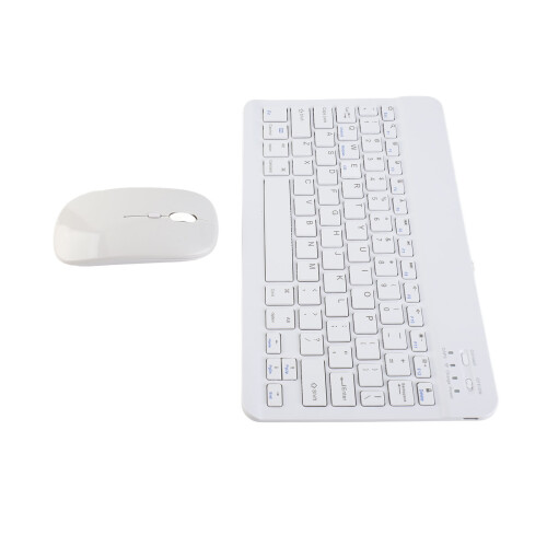 Ultra Thin Silent USB Keyboard Mouse Combo, 1600 DPI, White 2