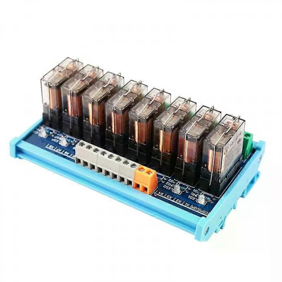 8 Channel Hongfa Single Open Relays Dc24v 16A Electromagnetic Relay Module For Industry Control 7057162723899