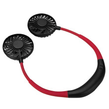 Pocket Neck Fan USB Powered Portable Light Multifunctional Black Easy Carry For Office Outdoor Camping