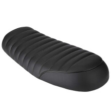 Vintage PU Leather Cafe Racer Motorcycle Seat Waterproof Flat Saddle for CG125 GN CB400SS