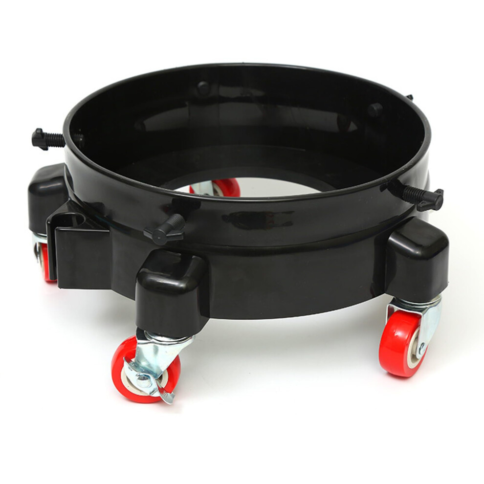 Car Wash Bucket Dolly With 5 Swivel Casters, Heavy Duty Rolling Drum Dolly For Car Cleaning 9382693229410