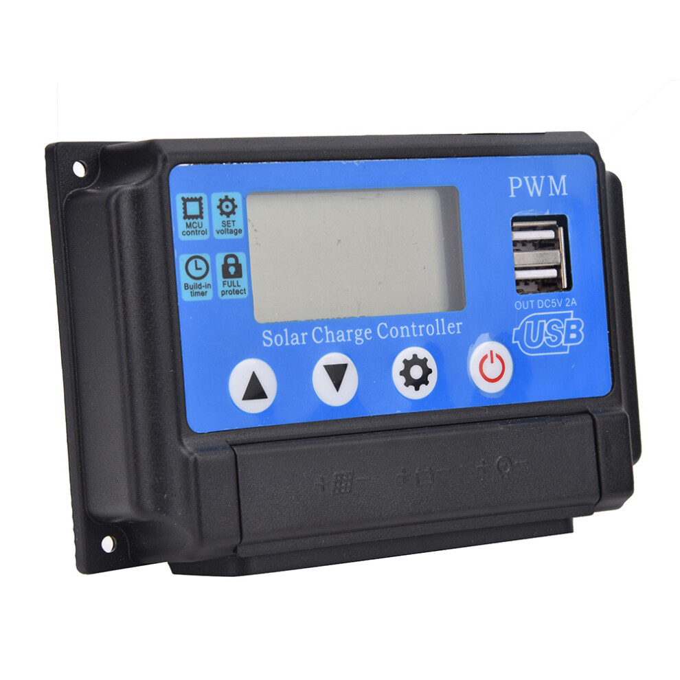 Pwm Solar Charge Controller With Industrial-Grade Chipset, Adjustable Parameter Solar Controller For Home, Industrial, Commercial Applications (30A) 9463374024903