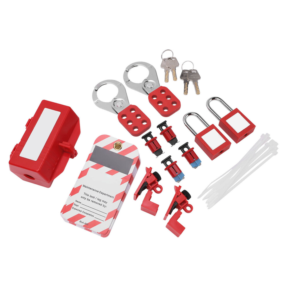 Electrical Lockout Tagout Set 3 Locks Safety Hasps Industrial Lockout Padlocks 4951375618467