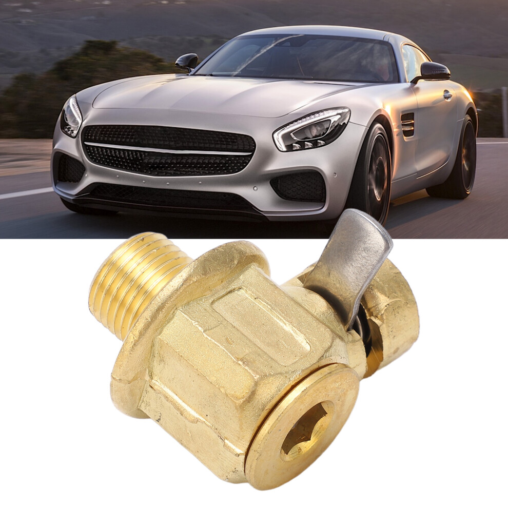 Brass M14-1.25 Oil Drain Valve With Steel Lever Clip For Trucks & Vans Light 7601375618970