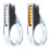 Motorcycle Front Fork LED Turn Signals Universal Sequential Switchback Running Lights 12V Amber Blinkers Silver 1