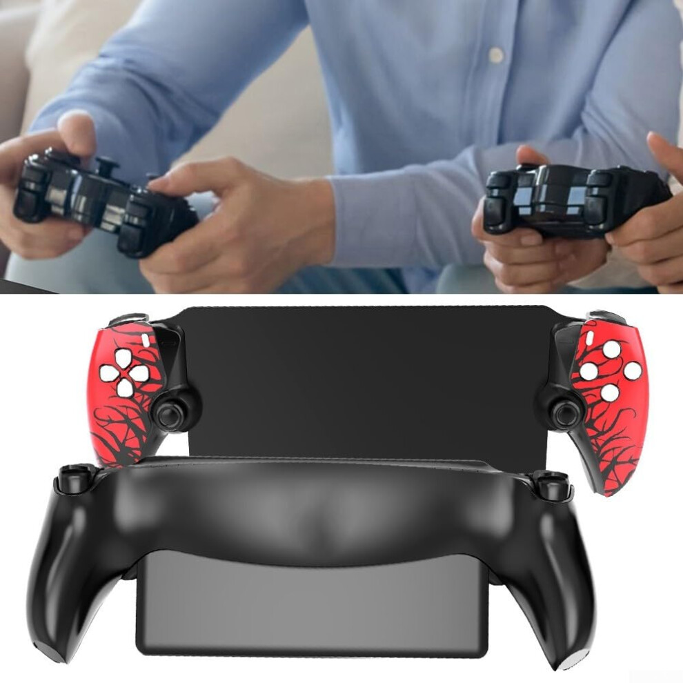 Faceplates For Game Console Ergonomic Housing Shells With Protection Compatible With Game Console Black 9187378421123