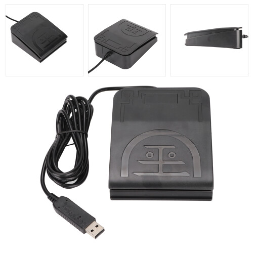 USB Foot Switch Pedal MIDI Controller, Wired, Ergonomic Design 2