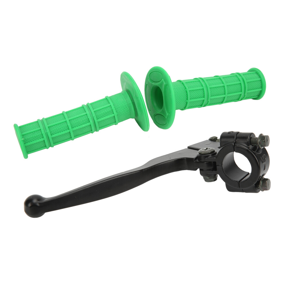 22Mm Brake Clutch Handlebar Lever With Hand Grip Wearproof For Motorbike Green 4651375623156