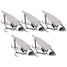 Spoon Lure 5Pcs Set Artificial Baits Spoon Lures Wobbler Swimbait Trolling Metal Jigs Fishing Lure Tackle