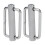 High-Quality Stainless Steel 2X Belt Strap Hardware Set with Knurled Rollers 1