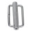 High-Quality Stainless Steel 2X Belt Strap Hardware Set with Knurled Rollers 3