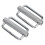 High-Quality Stainless Steel 2X Belt Strap Hardware Set with Knurled Rollers 12