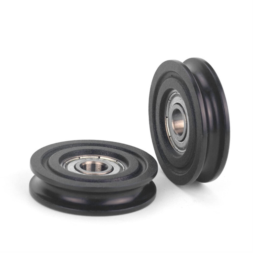 Plastic Bag Ushaped Groove Bearing Pulley With 608 Bearing Wire Wheel Quiet Operation U8x40x10 9199774077668