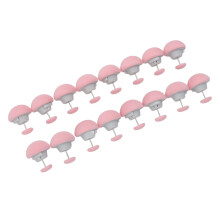 Bed Duvet Sheet Fixation Clamp/Holder 16pcs Set Mushroom Type Plastic Pink For Duvet Covers And Quilts