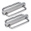 High-Quality Stainless Steel 2X Belt Strap Hardware Set with Knurled Rollers 2