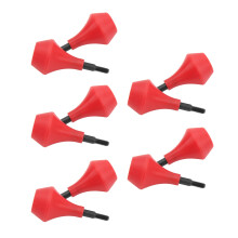 10 Stück Rote Nylon Bogenschützenpfeilspitzen, 2,55,2 cm, sichere Schraubkopf