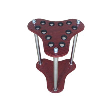 Pool Cue Rack Black 8 Ball Cue Support Billiard Stick Stand Hold Up to 10 Snooker Cues Model #3