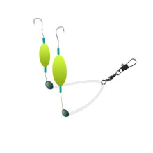 Style Carp Fishing Rig Double Hook Setup with Anti-Tangle Sleeves for Bottom Bait Ledgering and Float Fishing
