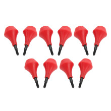 10 Stück Nylon-Sicherheits-Spitzspitzen 2,5x5,2 cm für Jagd & Training Rot
