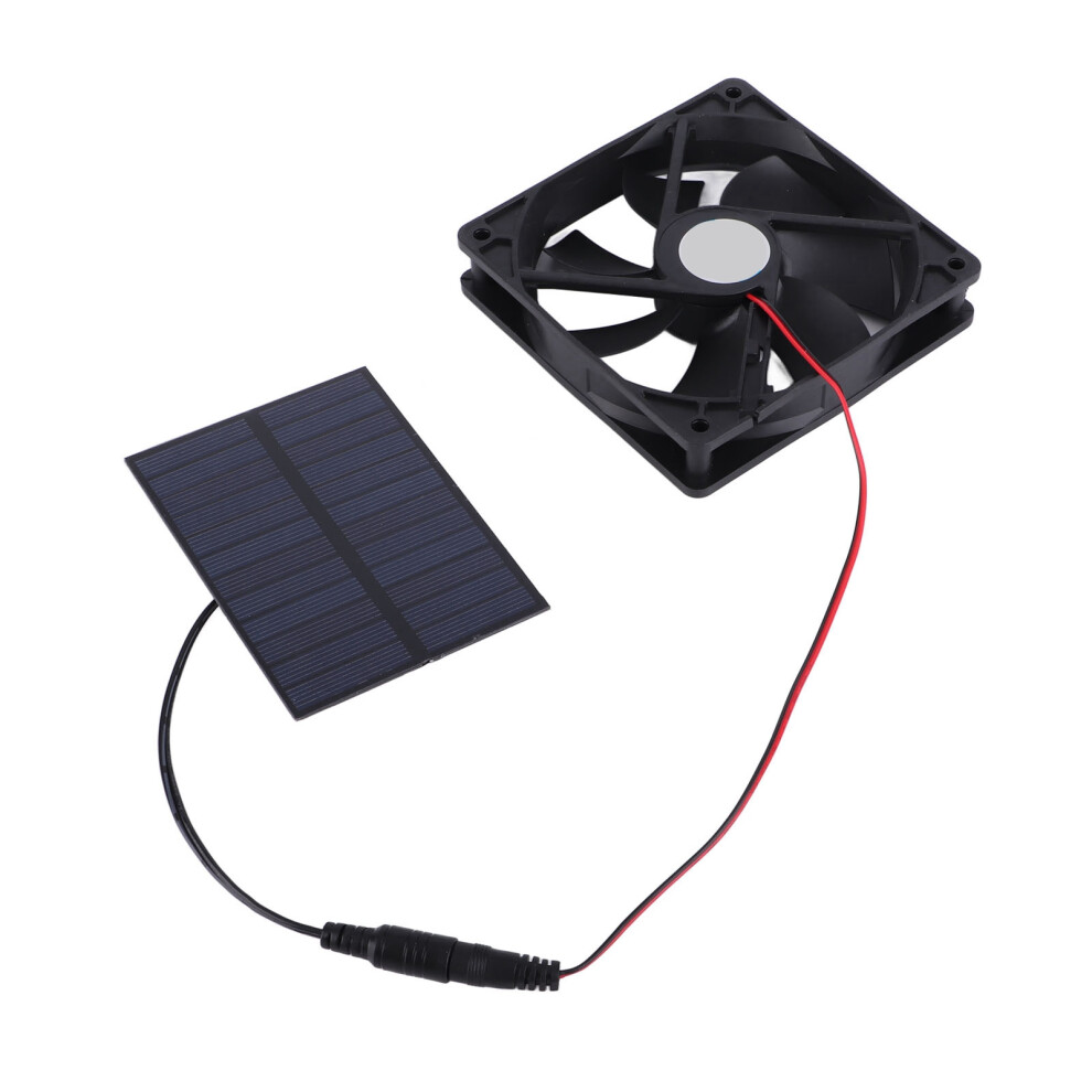 3W Solar Powered Exhaust Fan Kit For Chicken Coops Greenhouses Sheds Pet Houses 6951375638982