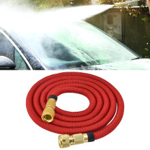 Expandable 24.6ft Garden Hose with Brass Quick Connectors - No Leak Design