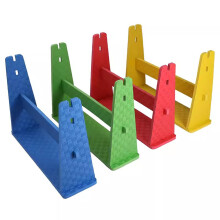 Foam Agility Hurdles 4 Pack - Lightweight Soft Training Hurdles for Kids, Soccer & Football, Green 81cm x 58cm